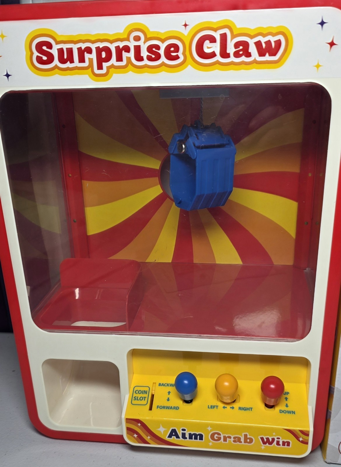 JOYIN Claw Machine Arcade Toy w/LED Light & Adjustable Snd, Rechargable NO COINS