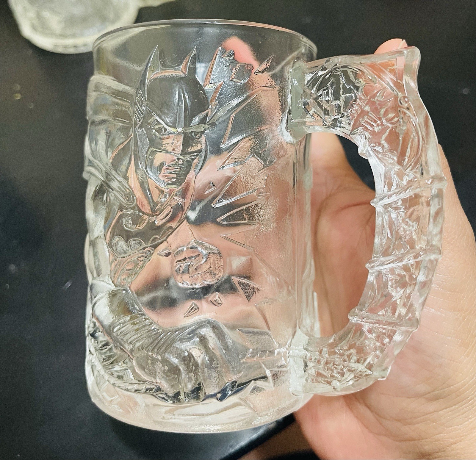 1995 DC Comics McDonalds “Batman” Batman Forever Collection Glass Mug 8oz.