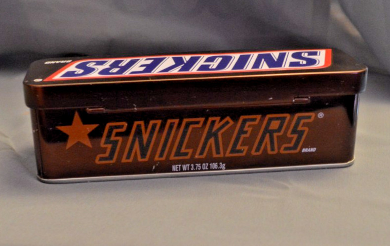 Snickers Minis Hinged Tin Metal  Empty  6\