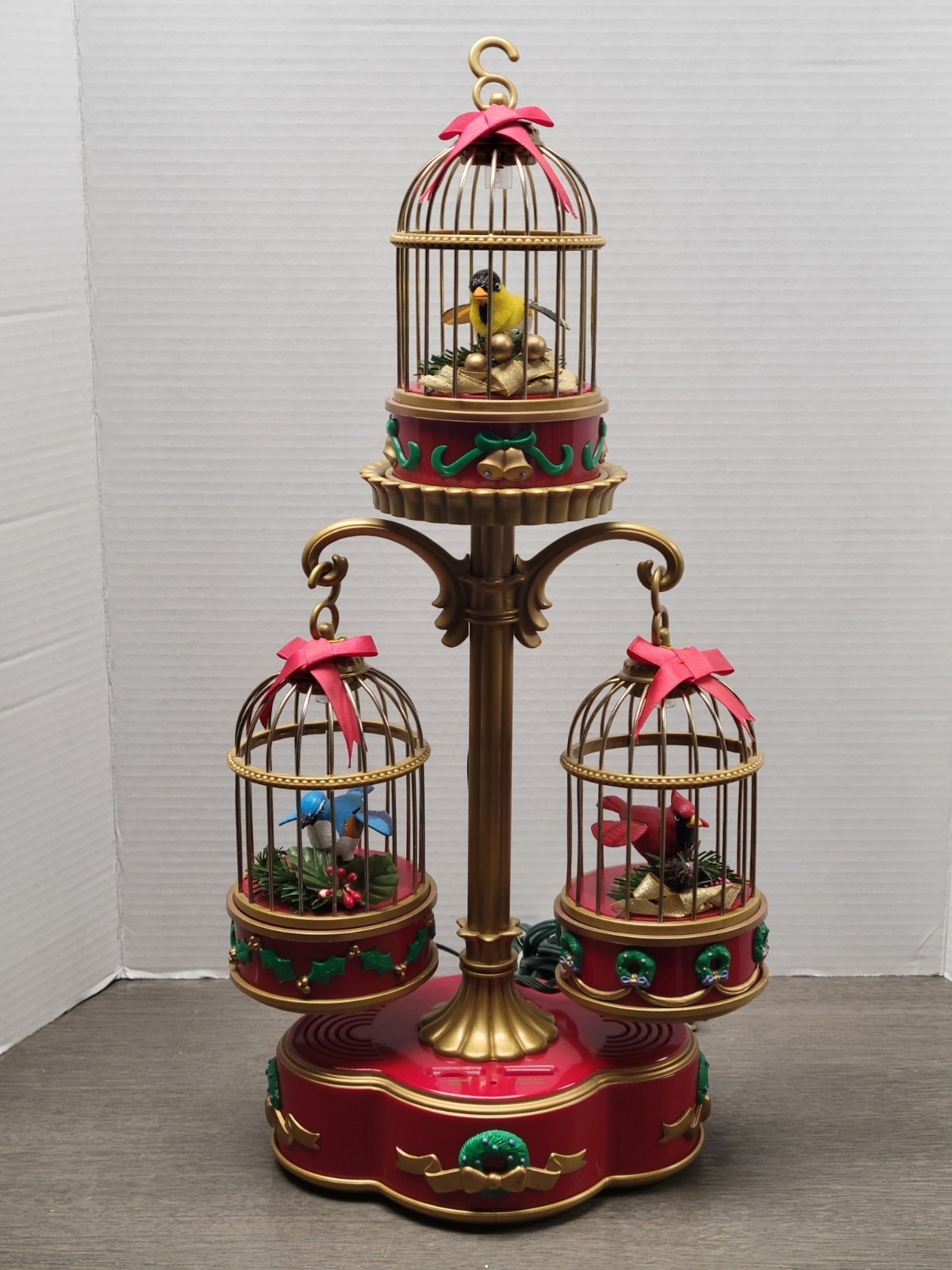 RARE VTG Mr. Christmas Holiday Song Birds Animated Musical Decor Working *READ* RARE VTG Mr. Christmas Holiday Song Birds Animated Musical Decor Working *READ*