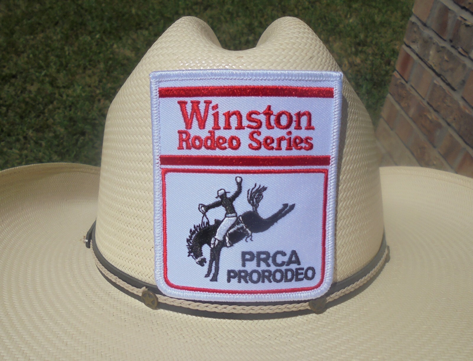 BIG W PRO SERIES PRCA PRO-RODEO AHESIVE BACK CLOTH PATCH 3.5 BY 3
