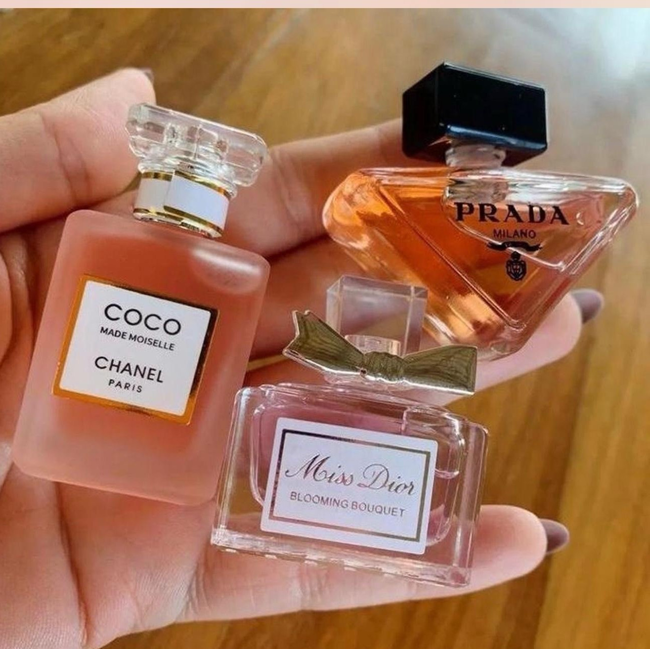CHANEL Coco Mademoiselle, Prada Milano & Dior Miss Dior Blooming Bouquet Minis