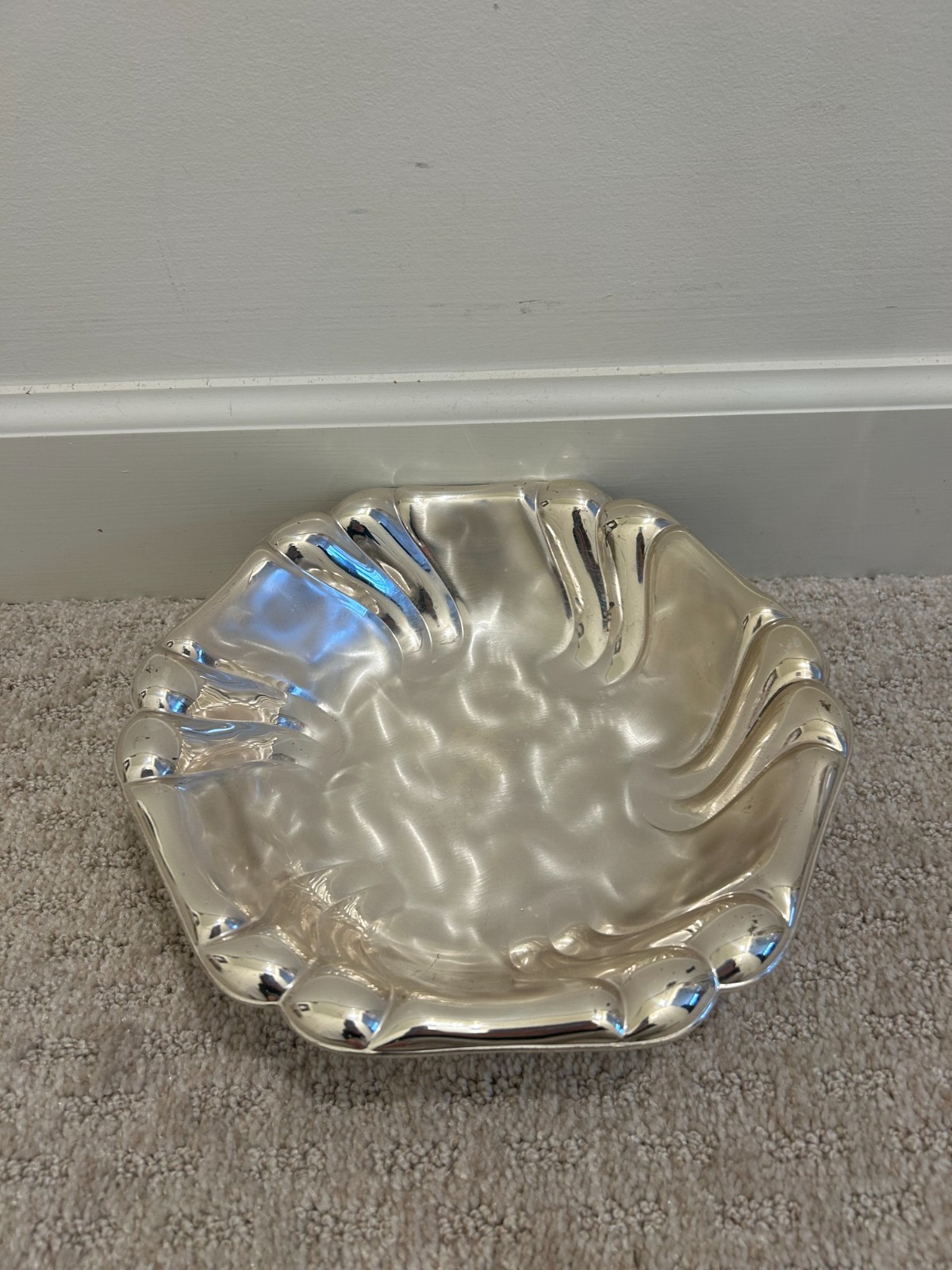 Vintage Caravelle Silverplate Candy Dish Bowl Tray Footed Tarnish Resistant 8”