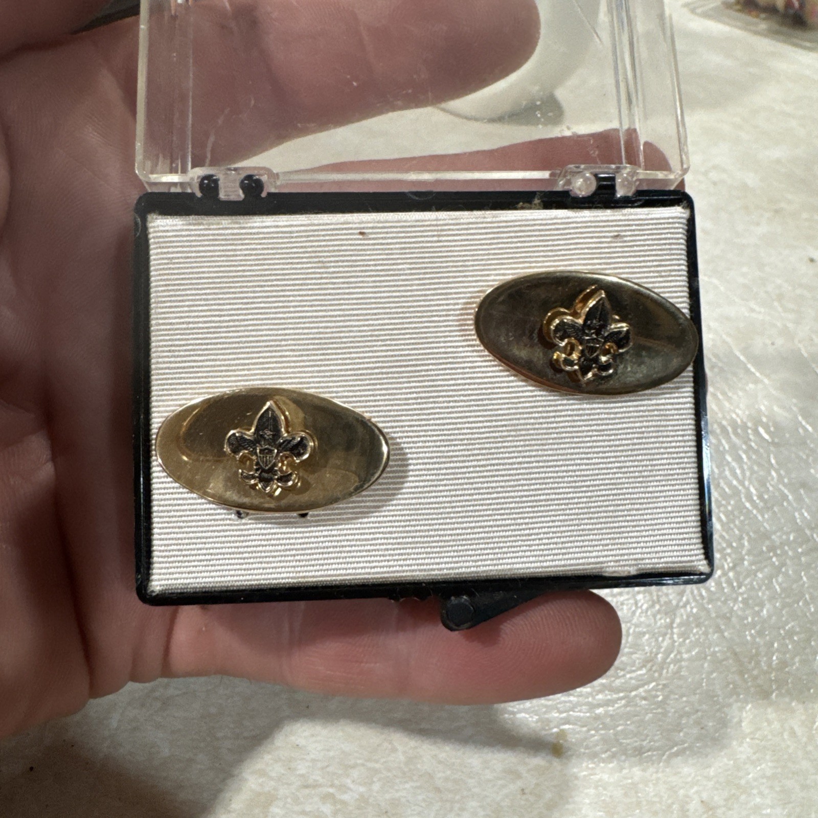 Vintage Gold Tone  cuff links