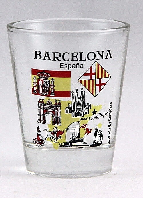 Barcelona Spain Great Spanish Cities Collection Shot Glass