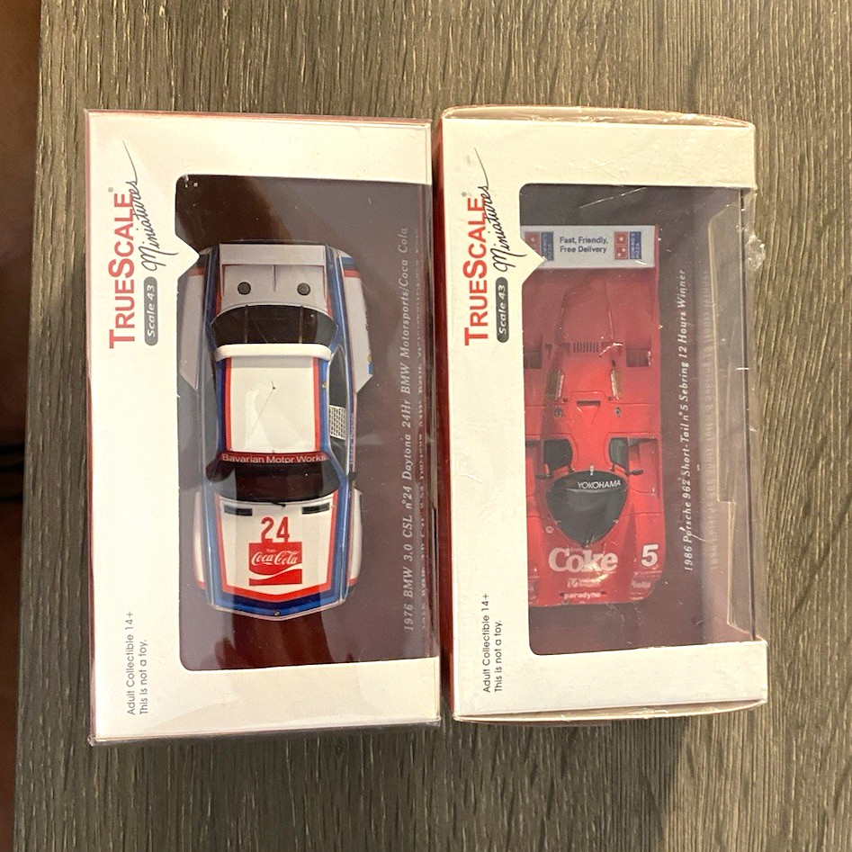 Coca-Cola TrueScale Miniatures 1:43 Diecast Model Cars, Red/White/Blue