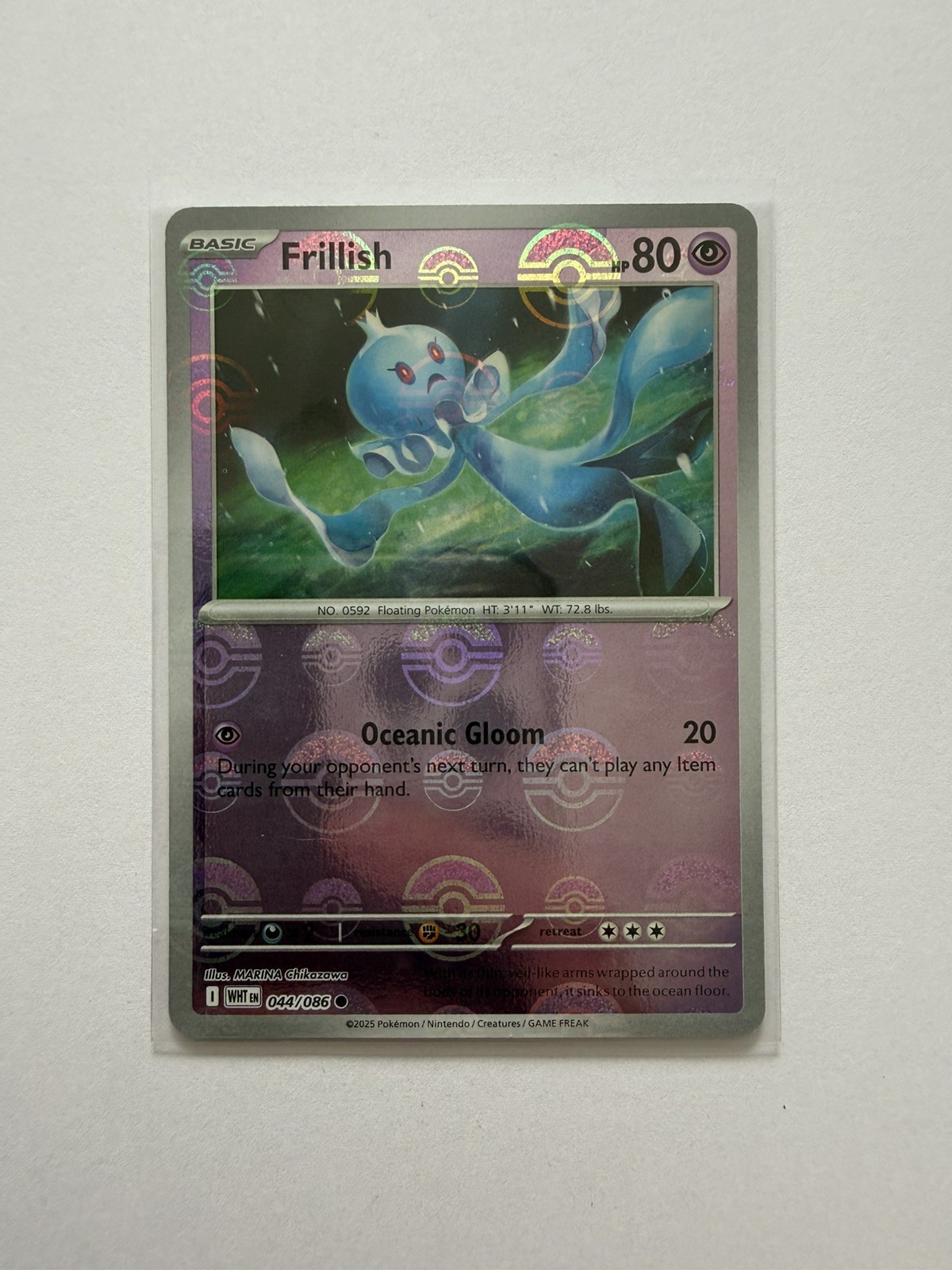 Frillish (Poke Ball Pattern) 044/086 Sv: White Flare Holo