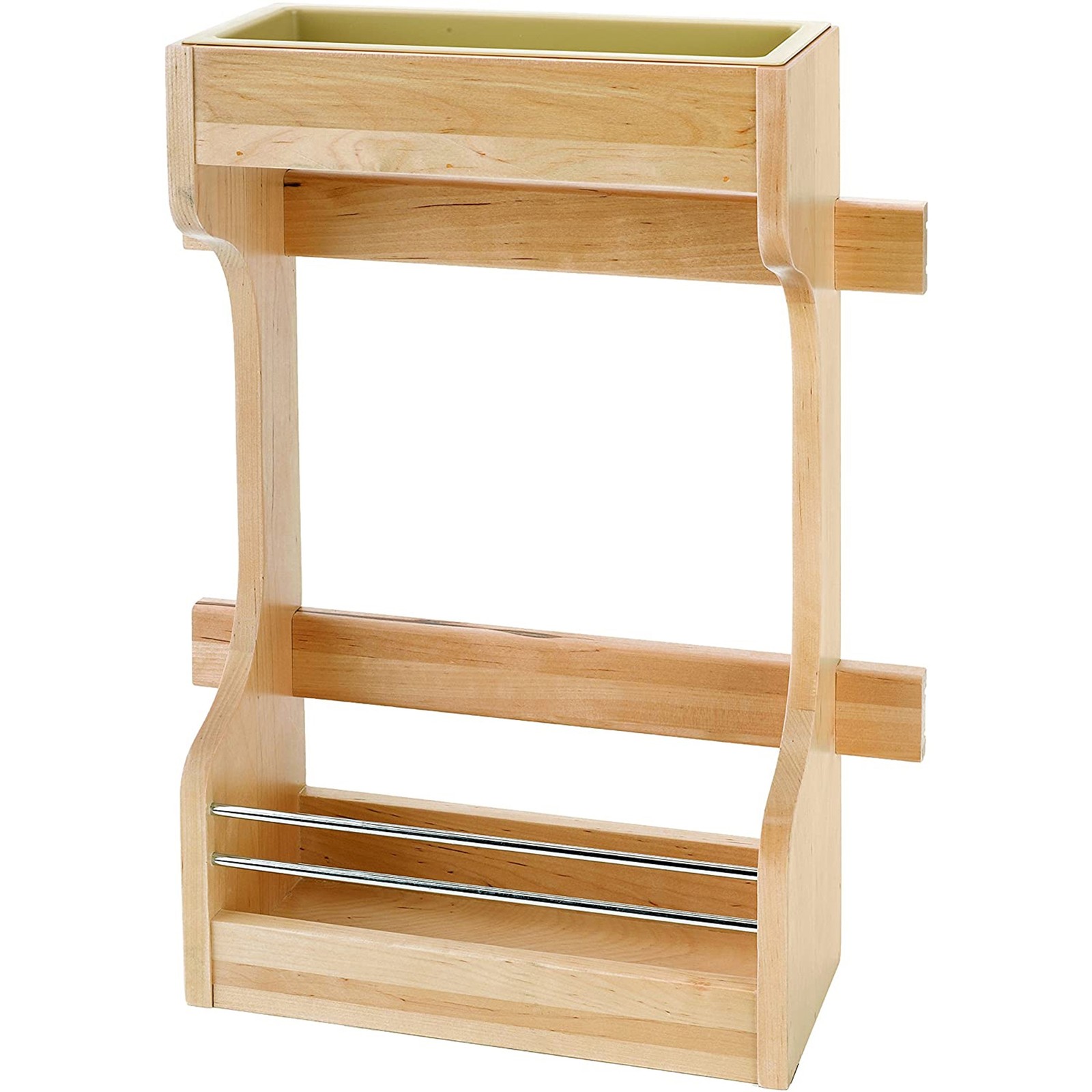 Rev-A-Shelf Maple Cabinet Door Mount 2-Shelf Storage Organizer, 18 Inch Cabinet