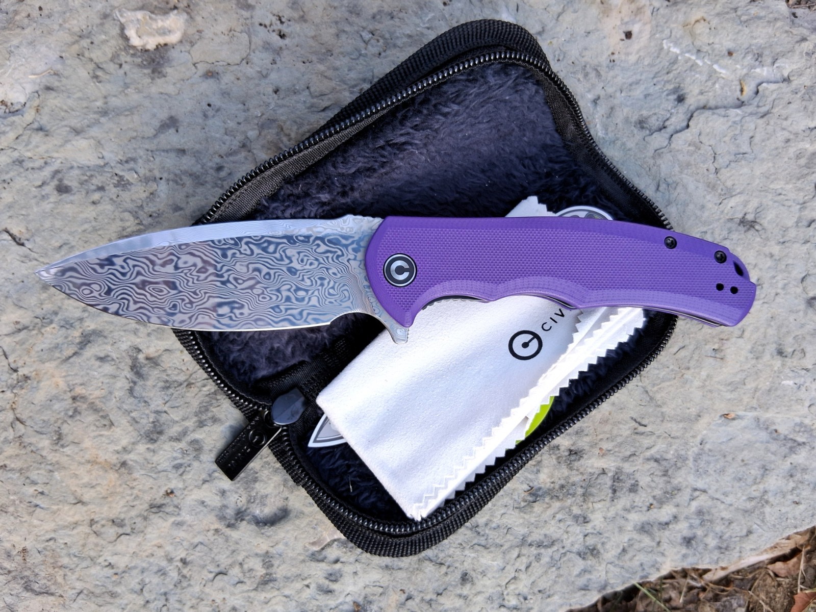 Beautiful CIVIVI Praxis Flipper Knife G10 Handle (3.75
