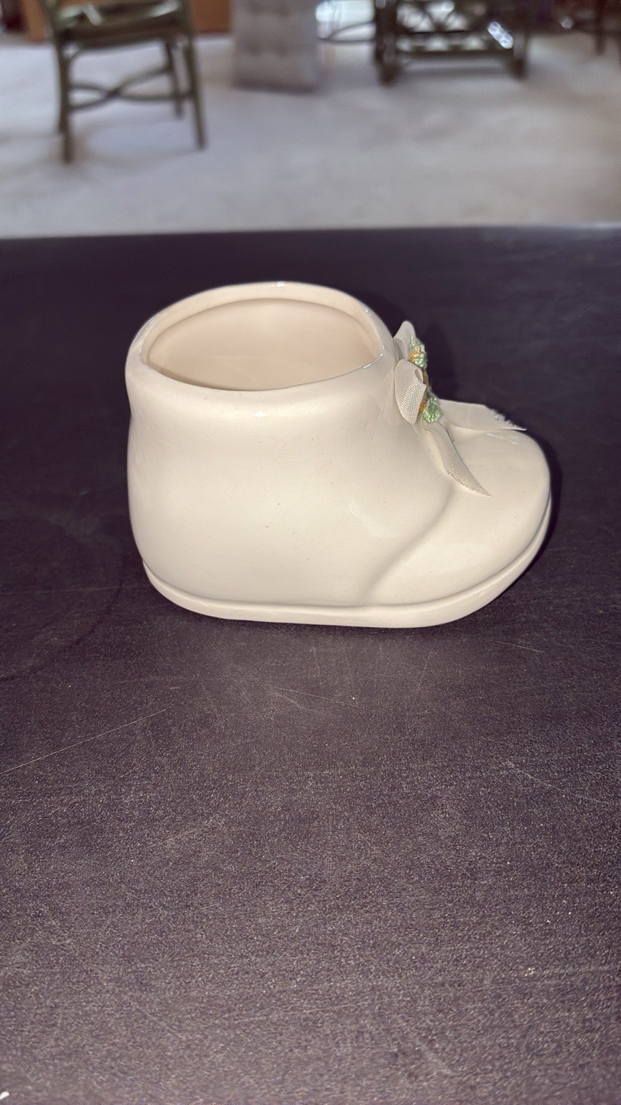 Vintage Ceramic Baby Shoe Planter/Vase Japan Import Good Condition