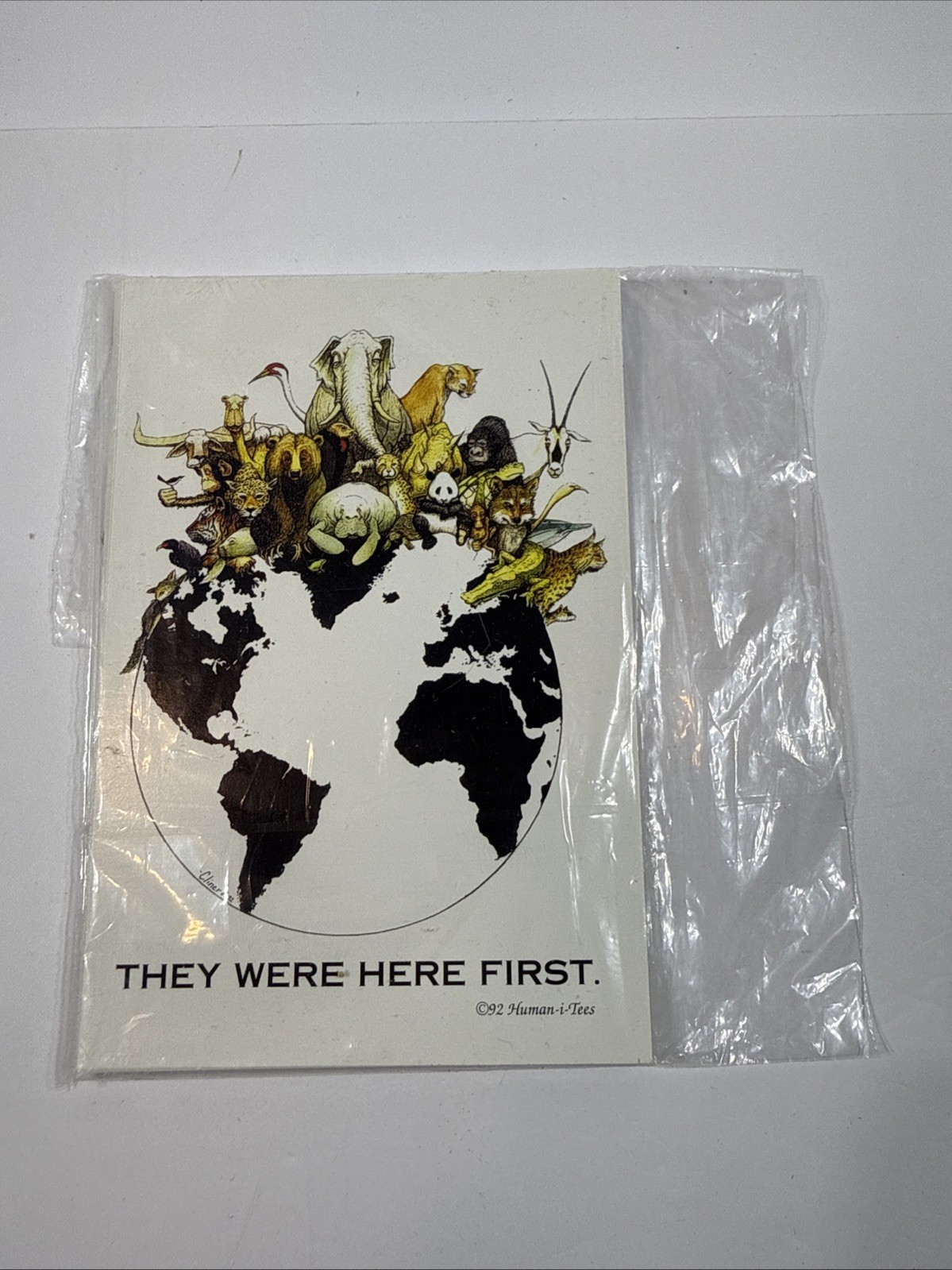 RARE Vintage 90s Humanitees They Were Here First Authentic: 12 Post Cards 4x6