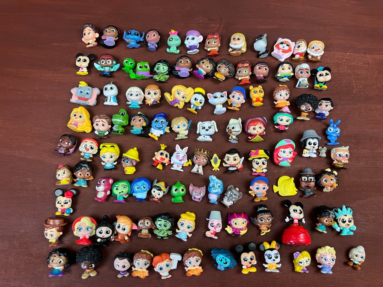 Disney Doorables Lot of 100 Rapunzel Encanto Pinocchio Lilo Stitch Big Hero 6