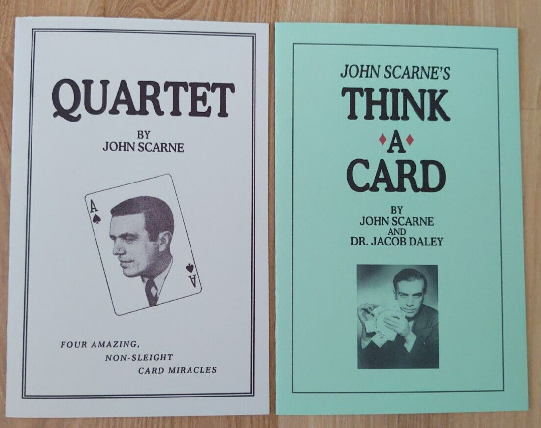Think-A-Card and Quartet Lot by John Scarne (5 brilliant miracles in all)