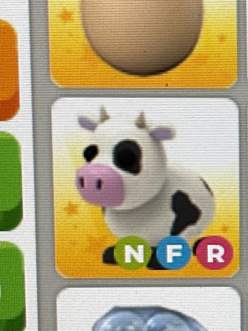 Adopt Me Cow Pet NFR Flare In-Game Game Item/Asset - Needs Disabled
