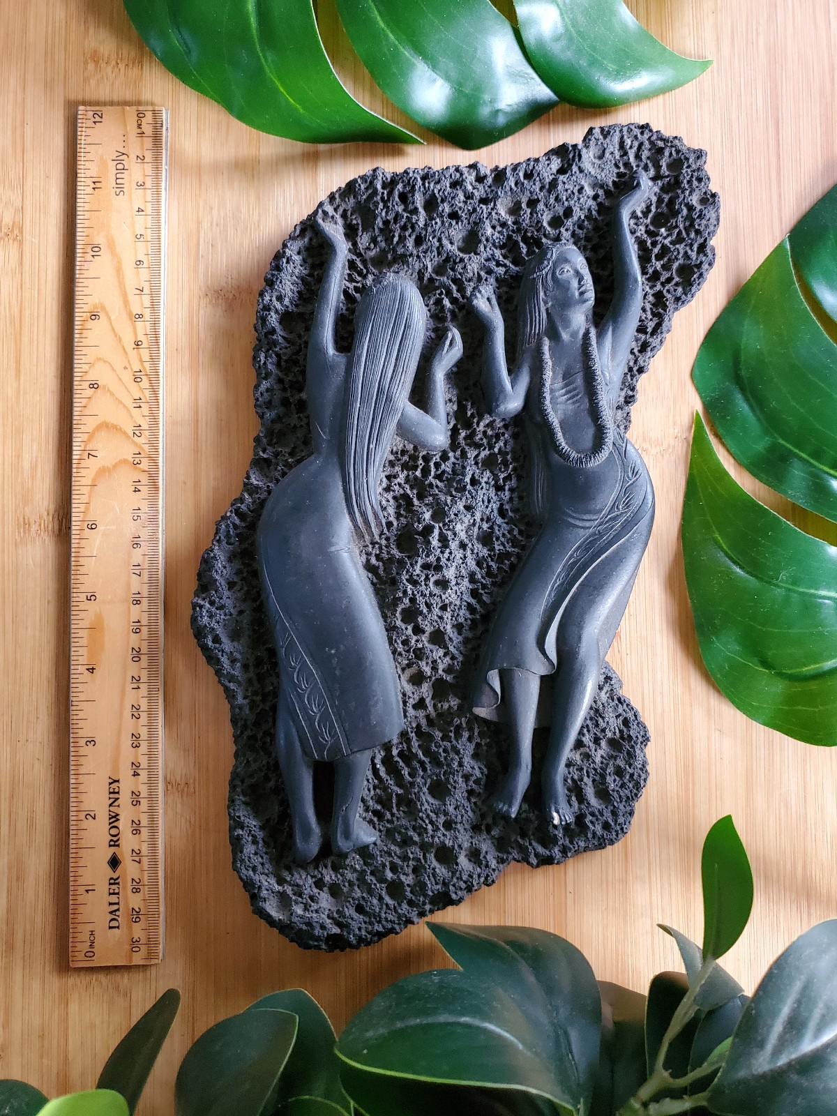 Vintage CoCo Joe\'s Lava Rock TIKI BAR Wall Hanging \