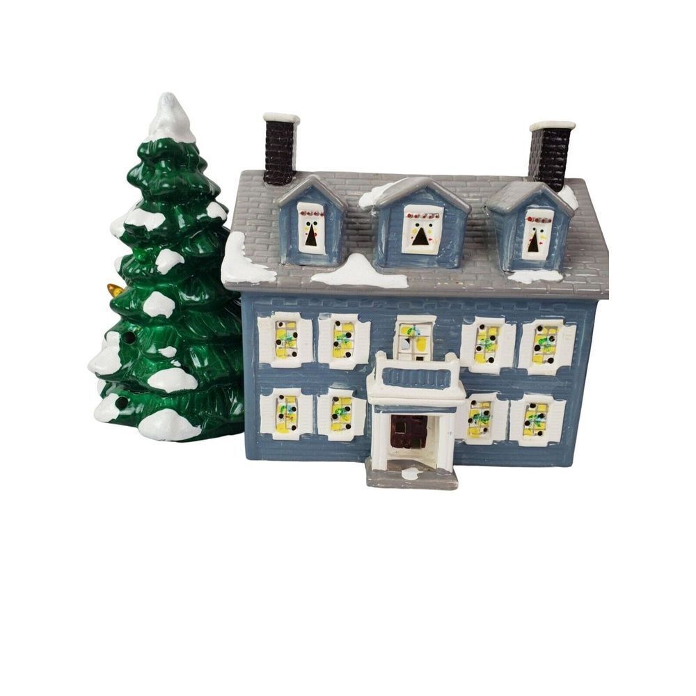Vintage 1986 Dept 56 Snow Village Williamsburg House Christmas Decor Holiday