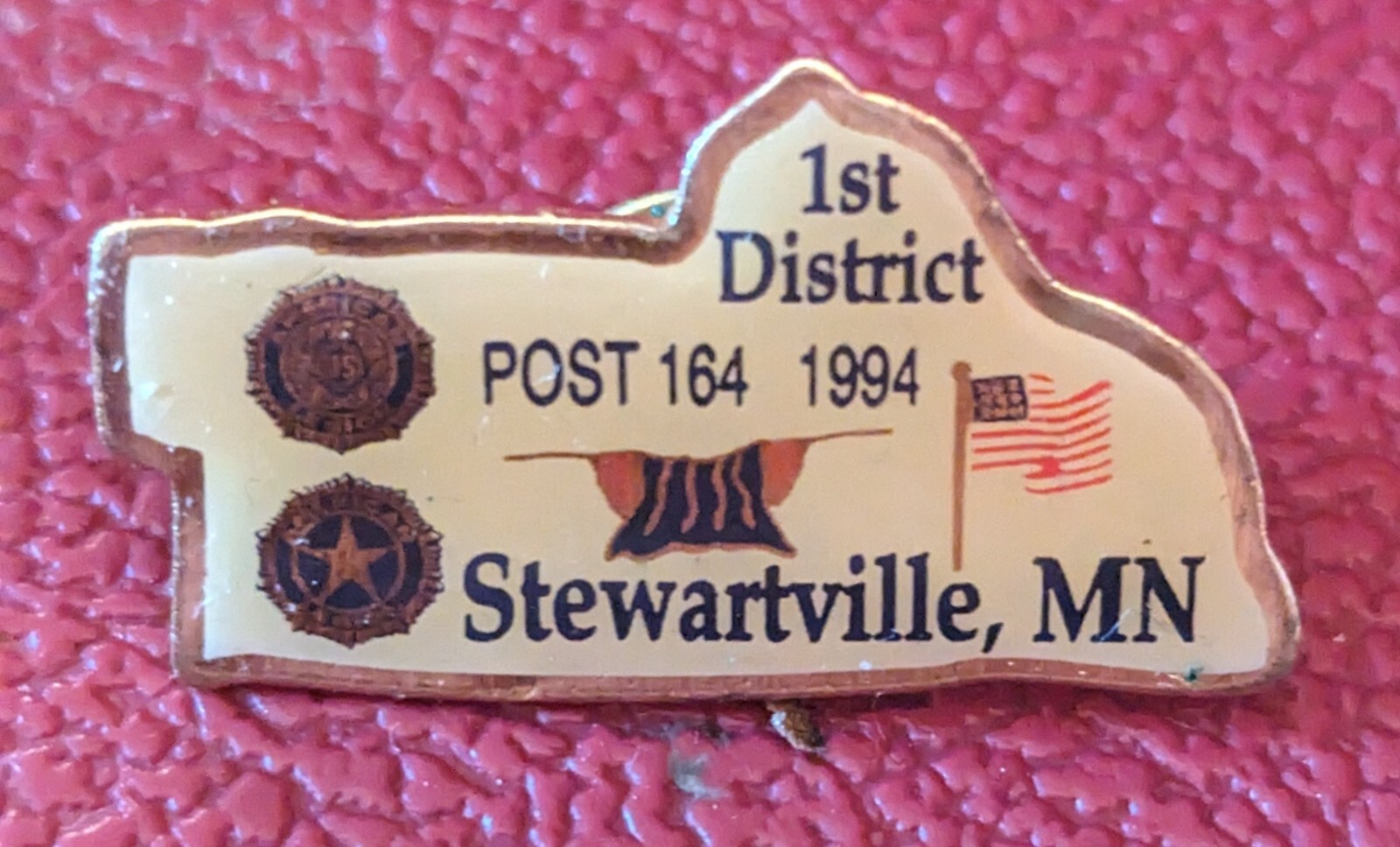 Stewartville, Minnesota American Legion Post 164 - 1994 1st District Lapel Pin