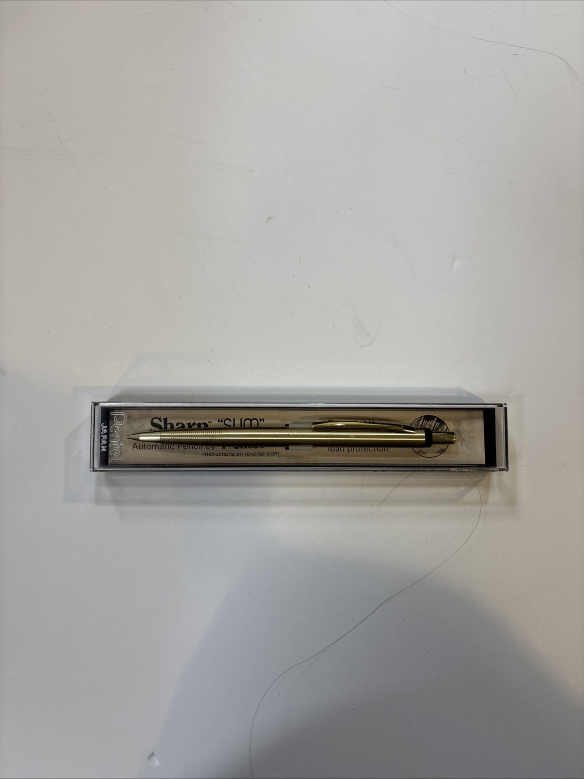 Vintage Gold PENTEL Sharp “SLIM” Automatic Pencil 0.5mm Japan Retired Works