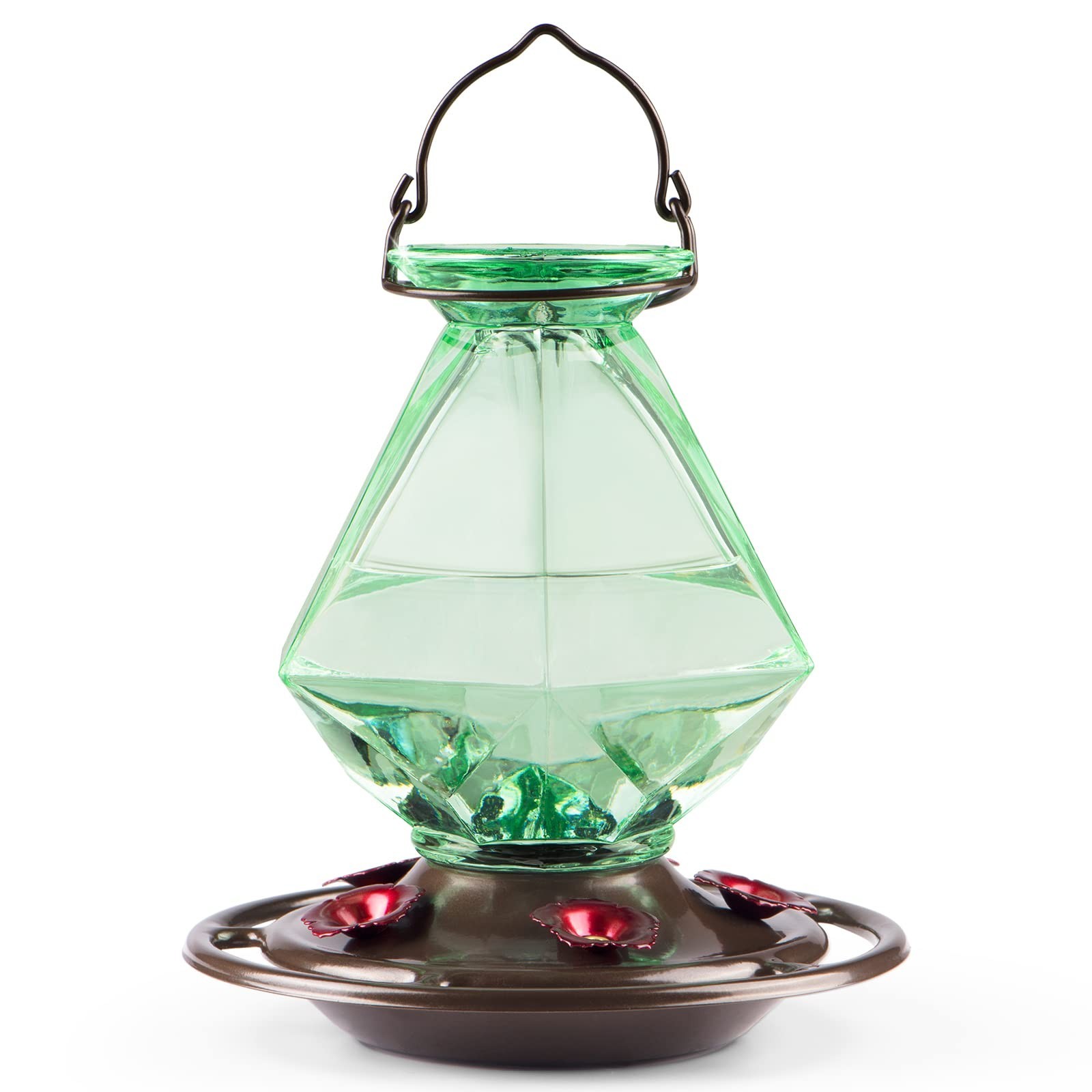 Auslar Hummingbird Feeder, Green Glass Hummingbird Feeders for Outdoors Hangi... Auslar Hummingbird Feeder, Green Glass Hummingbird Feeders for Outdoors Hangi...