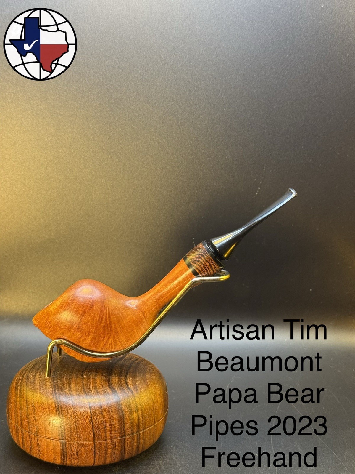 Artisan Tim Beaumont Papa Bear Pipes 2023 Freehand Tobacco Pipe