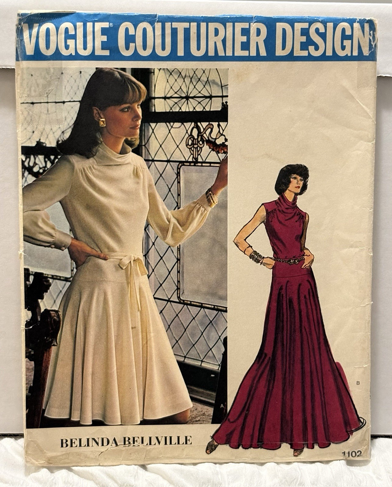 Vogue 1102 Size 10 Vogue Couturier Design Belinda Bellville *PreOwned*