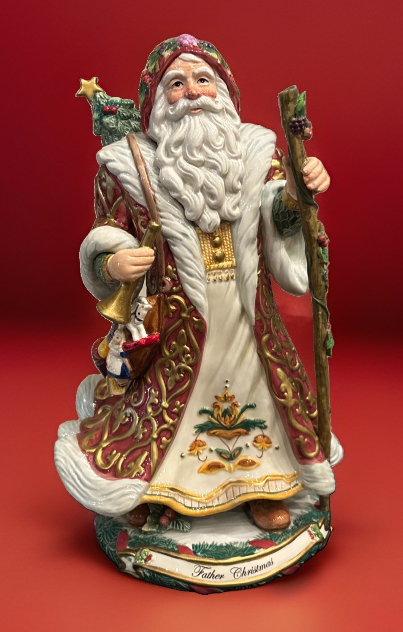 Rare FITZ And FLOYD 15” Ltd Ed 1380/1500 3rd Ed Legends European Santa In Box Rare FITZ And FLOYD 15” Ltd Ed 1380/1500 3rd Ed Legends European Santa In Box