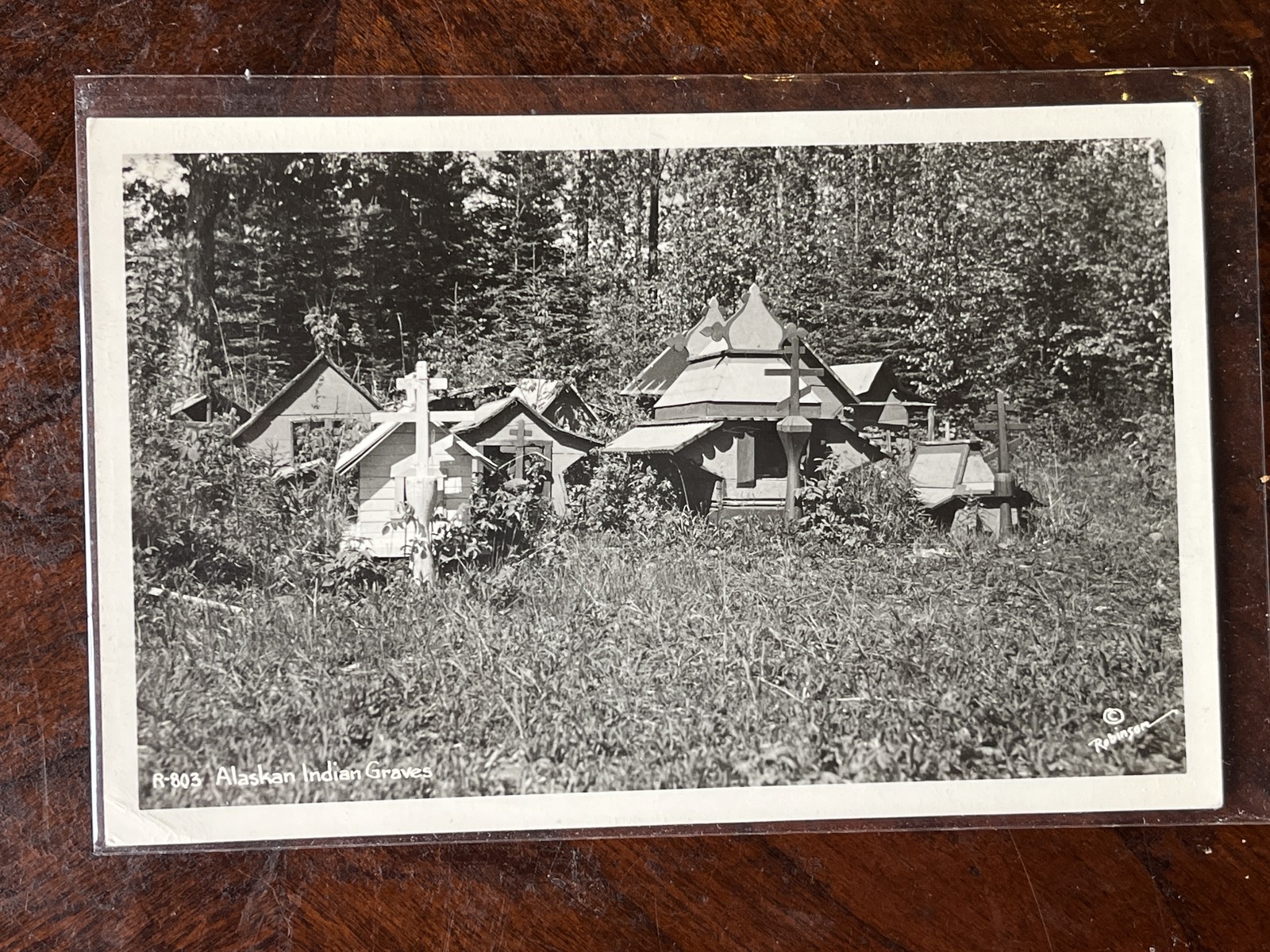 Alaskan Indian Graves Alaska Real Photo Postcard Posted Alaskan Indian Graves Alaska Real Photo Postcard Posted