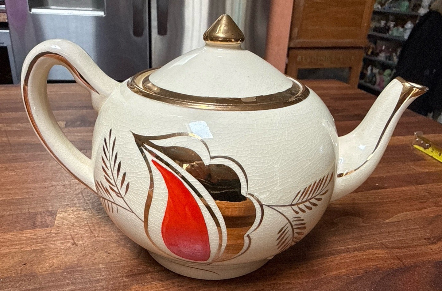 Vintage English Price Bros Porcelain Teapot – Hand Decorated - Made In England