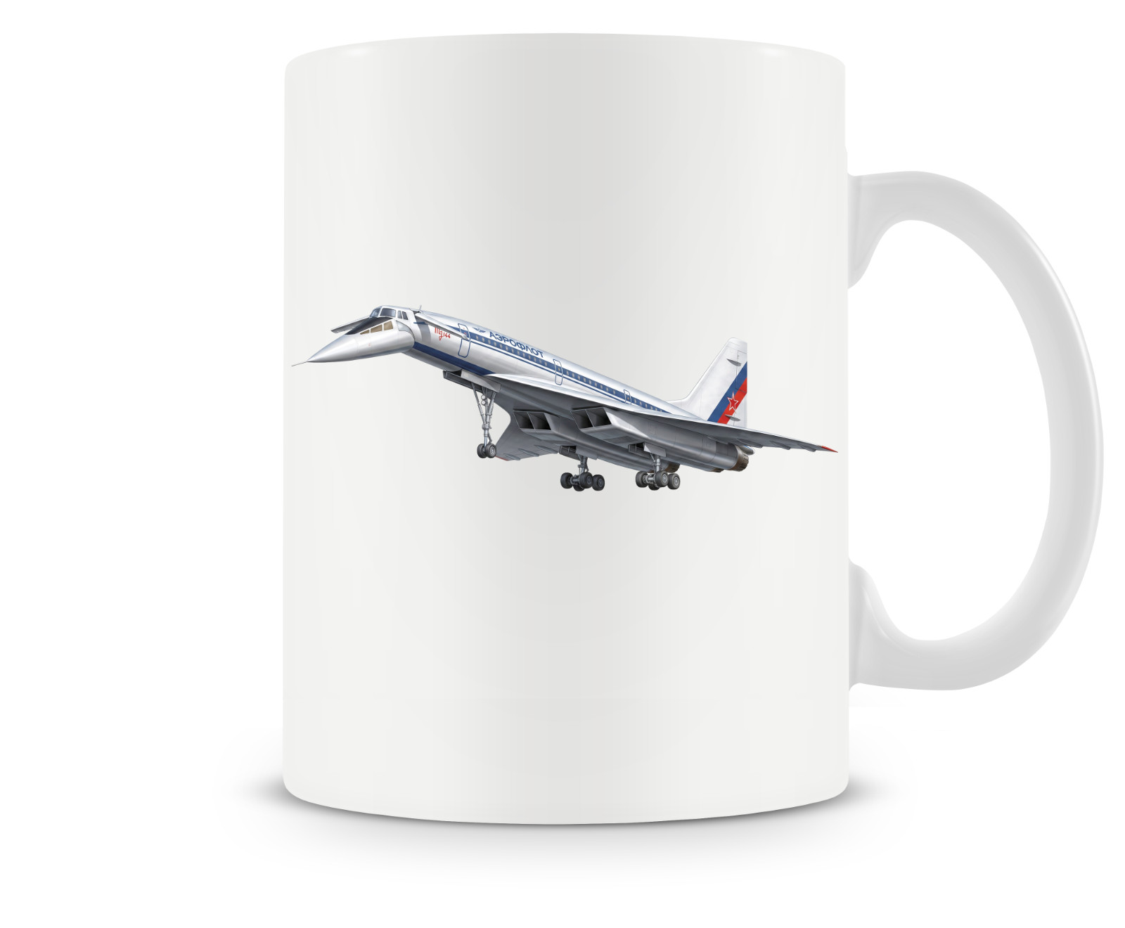 Aeroflot Tupolev Tu-144 Ceramic Coffee Mug - 15oz. Aeroflot Tupolev Tu-144 Ceramic Coffee Mug - 15oz.