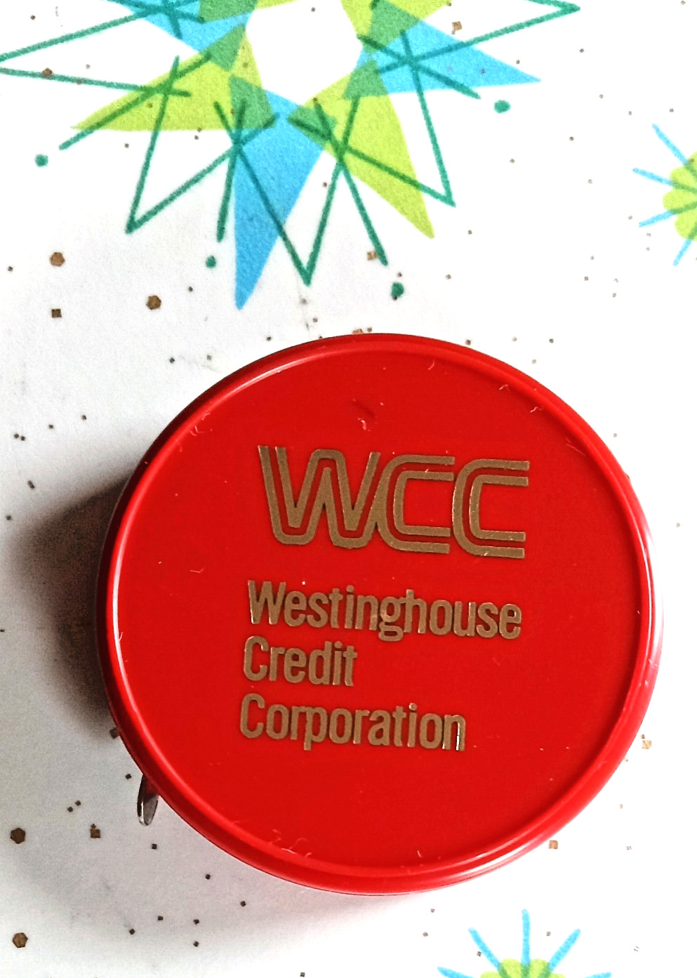 Vintage Westinghouse Credit Corporation Promo Advertising Measuring Tape Red 