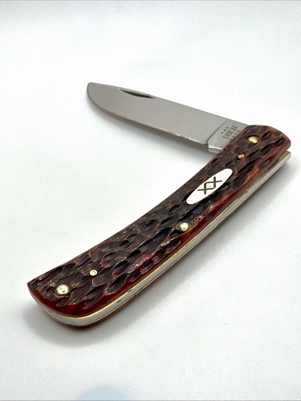 Case XX Mahogany  Bone Peach Seed Sodbuster Jr CS New In Box