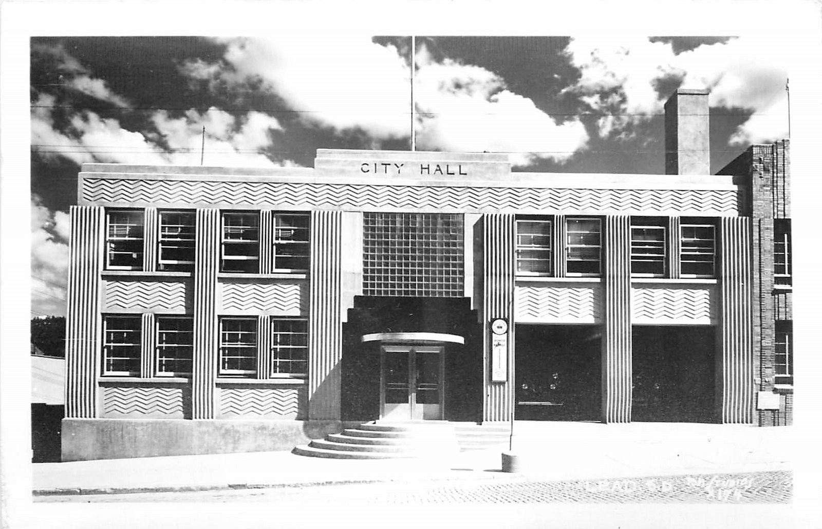 1940s Lead South Dakota City Hall Occupation RPPC Postcard 25-8864