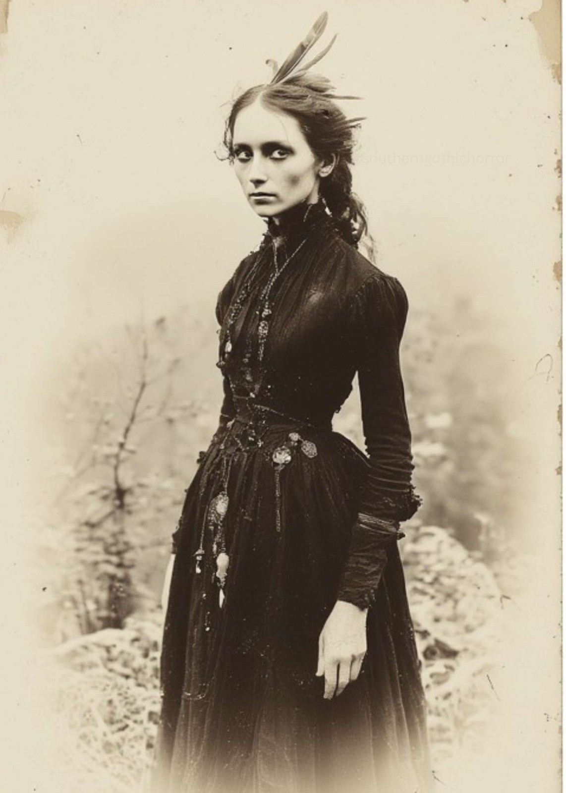 Vintage Appalachian Witch 4x6 Photo