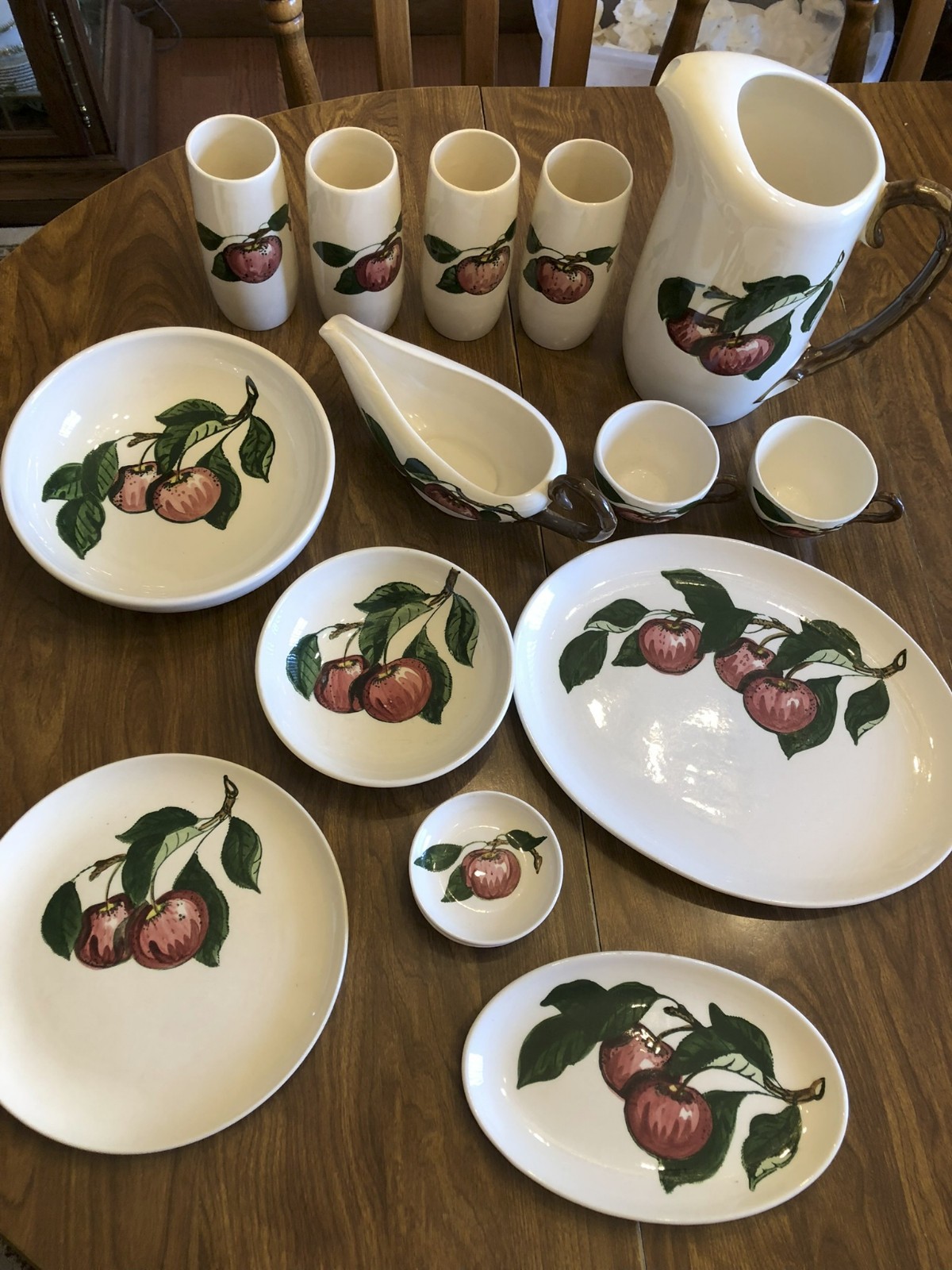 HUGE LOT of 13 Metlox Poppytrail California Apple Plates Bowls Cups & More