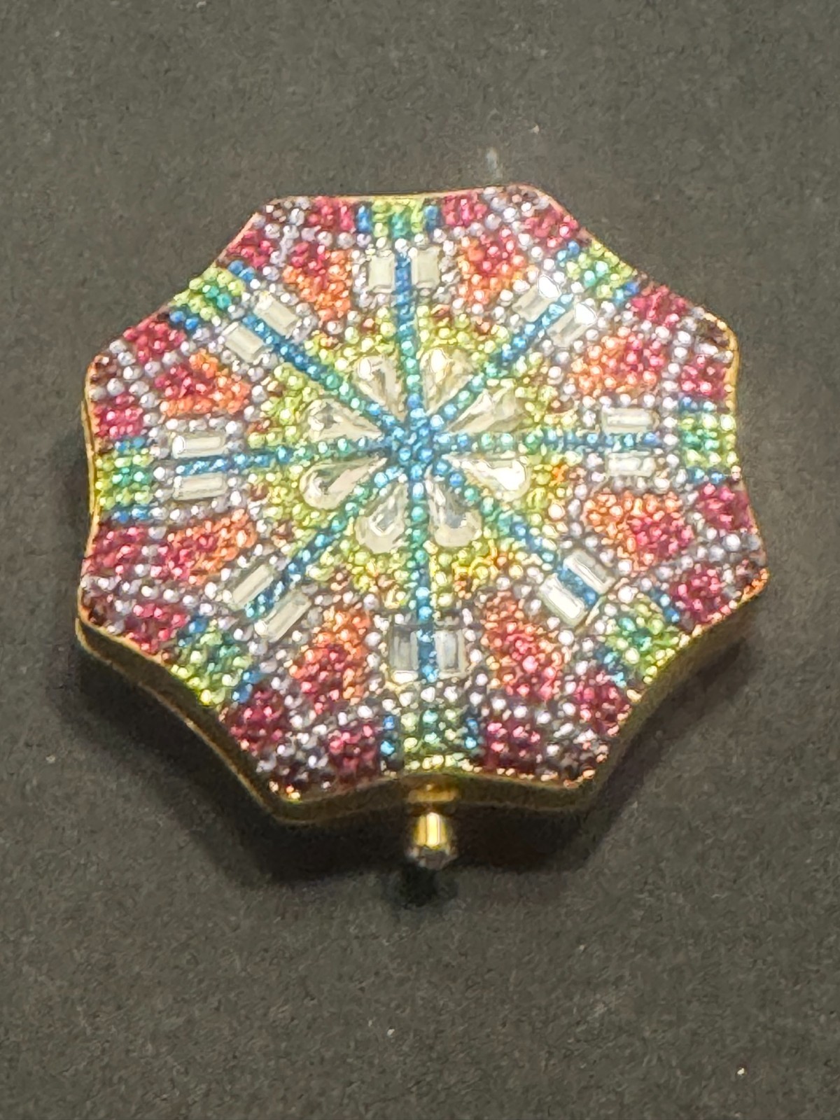 F-155 Estee Lauder Judith Leiber 2005 Radiant Dreams Compact Crystal Rhinestone