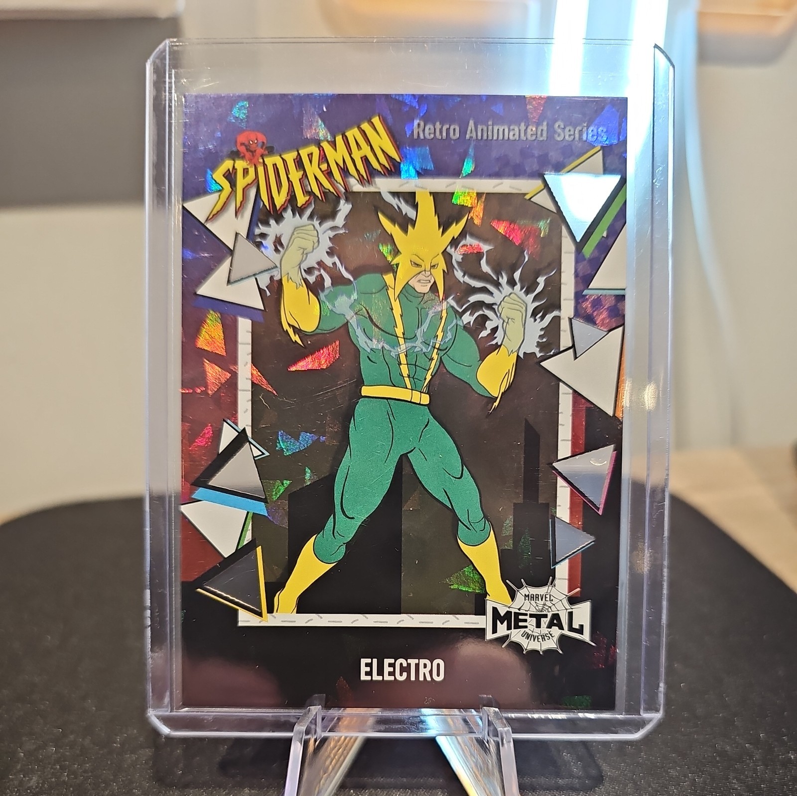 2022 Marvel Metal Universe Spider-Man Retro Animated Series Electro #AST-5