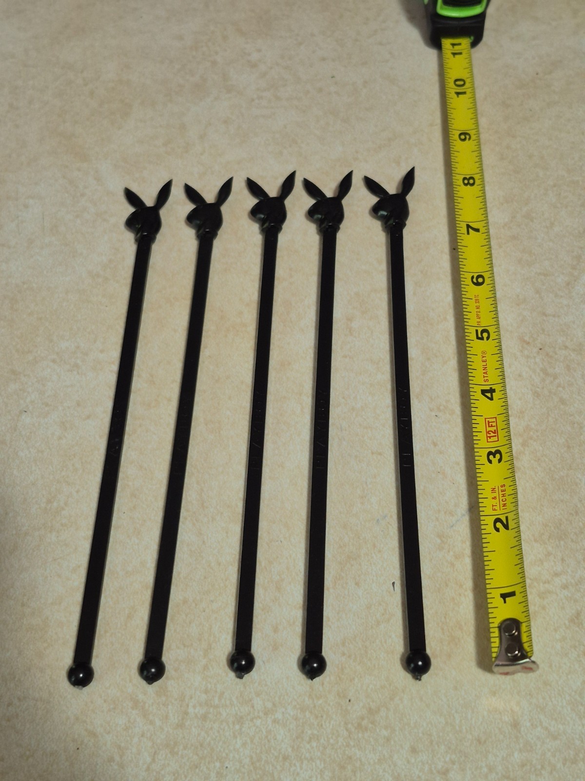 70’s Vintage Lot of  Playboy Club Bunny Drink Swizzle Stir Sticks +Garnish Picks
