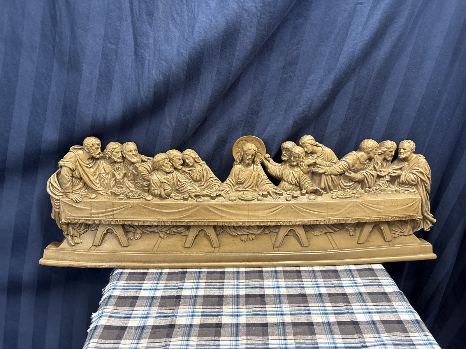 1956 The Last Supper Wall Hanging Universal Statuary Co. by G. Boni 28\