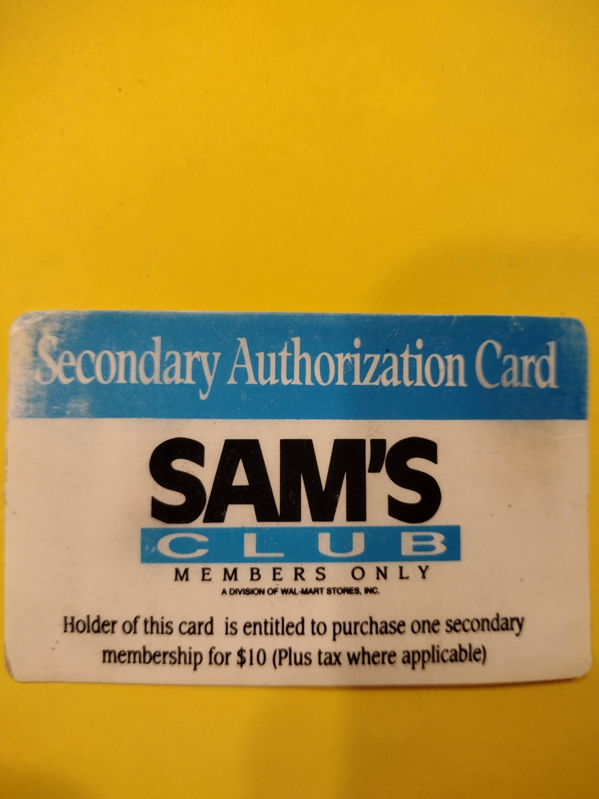 sams member vintage card 1991