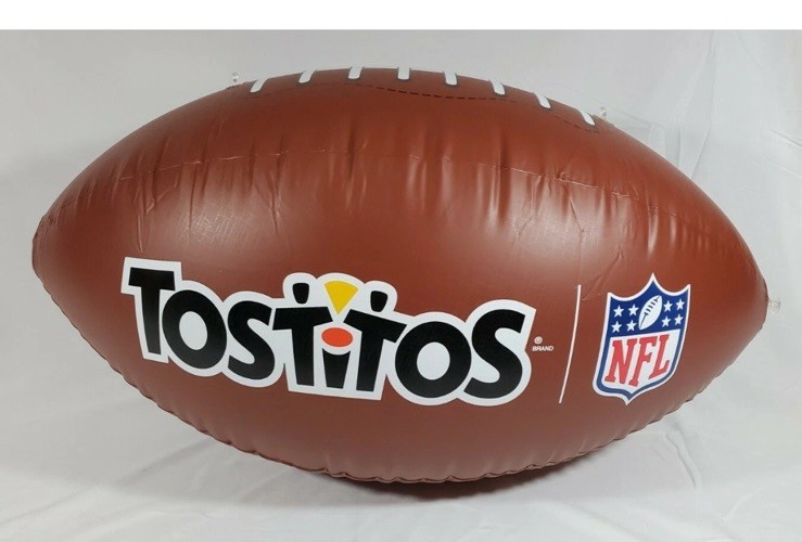 Tostitos Frito Lay Inflatable Football Mancave Party NFL. Brand New 36x24