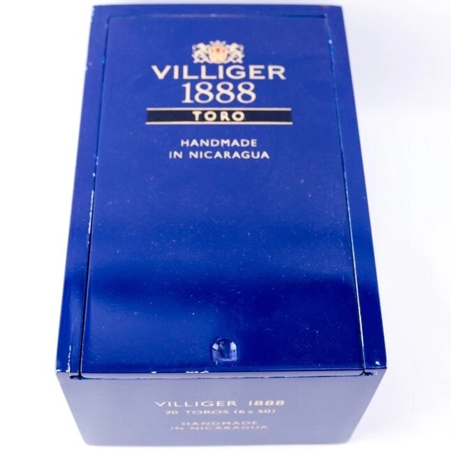 Villiger Toro 1888 Empty Wood Cigar Box 7.25\
