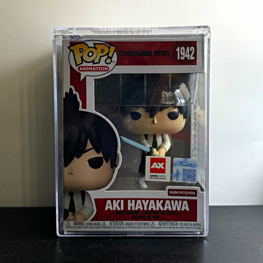 Funko Pop Chainsaw Man Aki Hayakawa #1942 Anime Expo LE 5000 w/protector