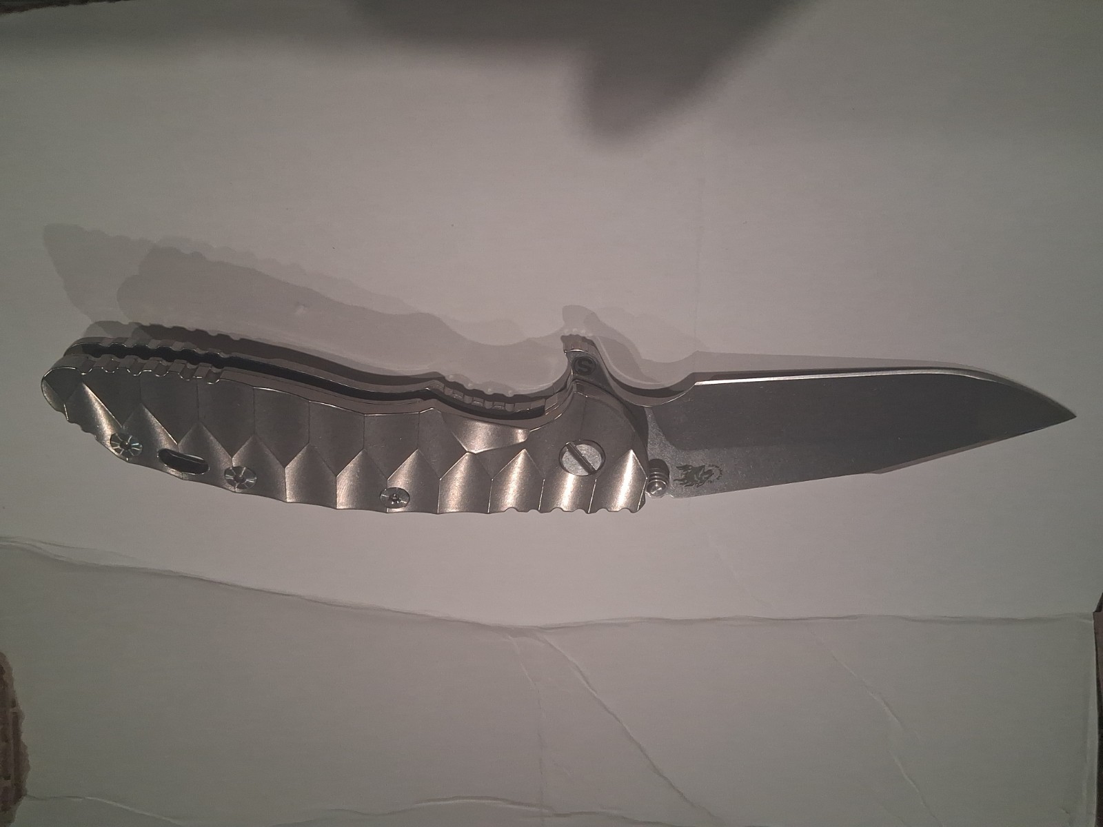 RARE HINDERER XM-18 CPM-20CV Folding Knife DRAGON SCALE 