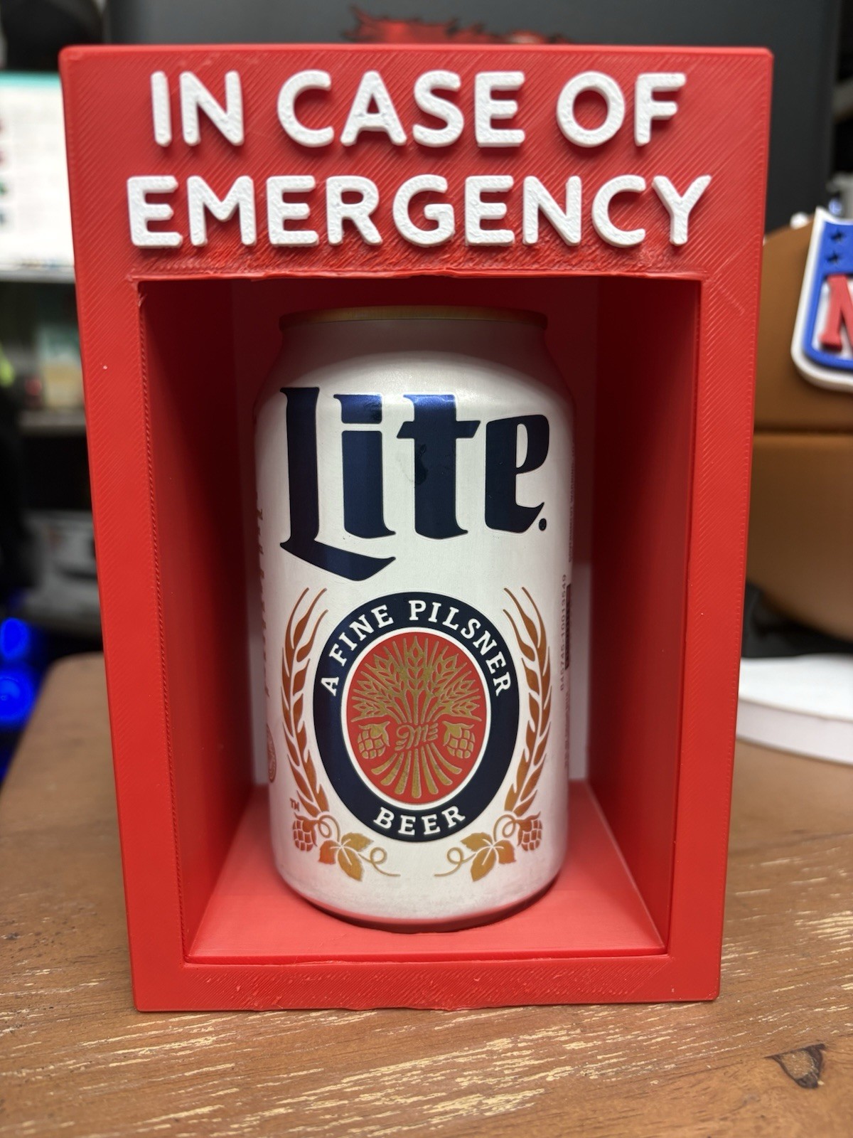 In Case Of Emergency Beer Display Wall Mount Box “beer not Included” In Case Of Emergency Beer Display Wall Mount Box “beer not Included”