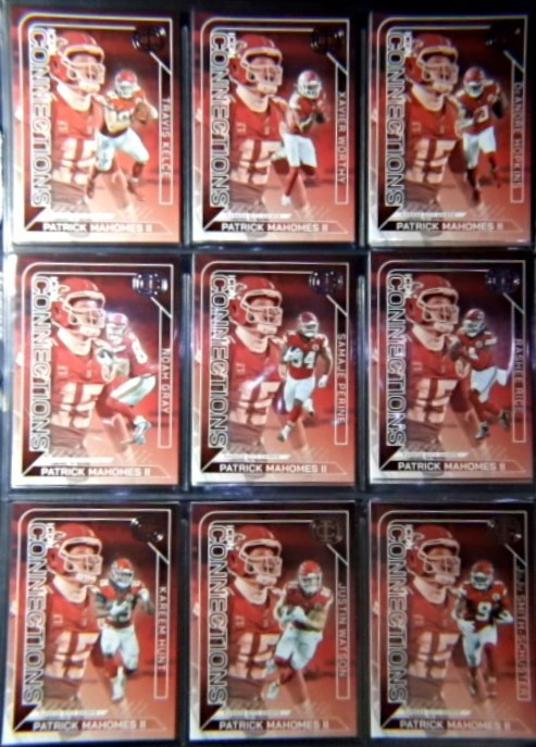 2025 Panini Icon Collection Mahomes 25 Complete Set Plus 2 Cards