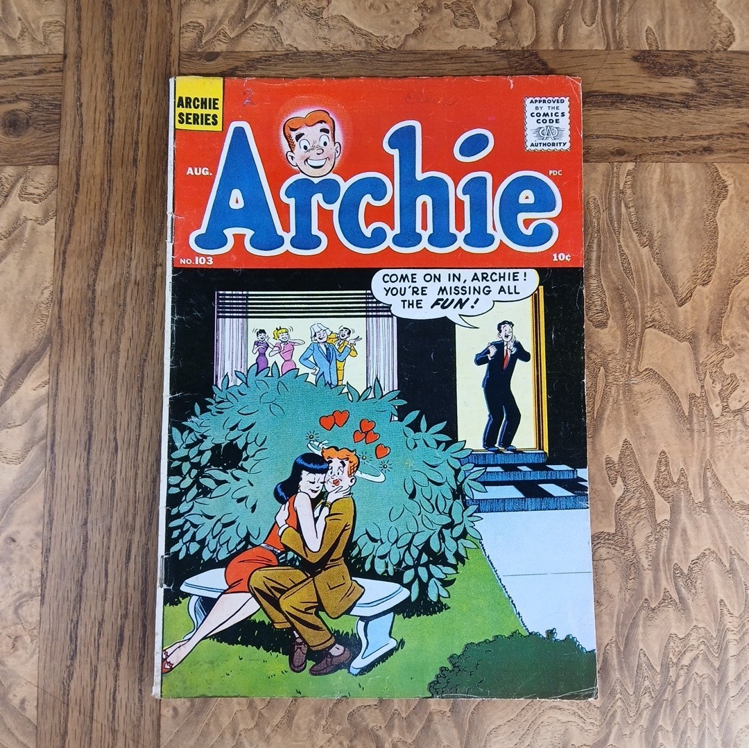 Archie #103 | 1959 | 5.0 VG/F | Harry Lucey Veronica Archie Make-Out Cover