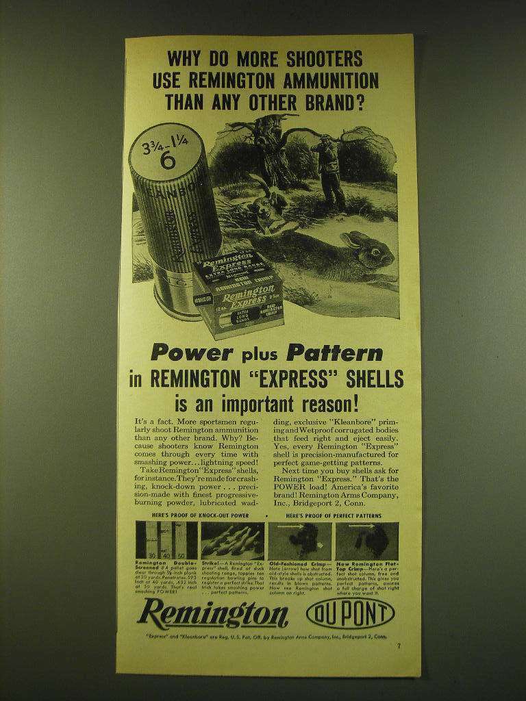 1950 Remington Express Shells Ad - Why do more shooters use Remington