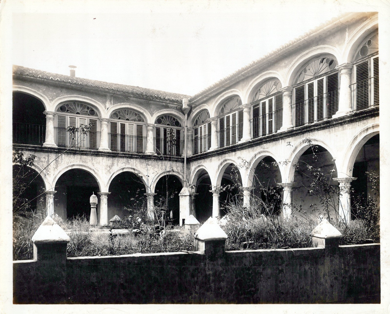 RARE CUBA CUBAN Santa Clara Convento BUILDING INTERIOR 1920s ORIG PHOTO MA84