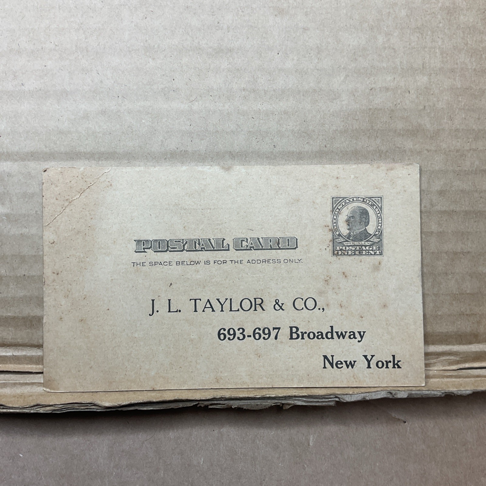 1920s J.L Taylor & Co Advertising Post Card Fashion Books NYC Ny B70