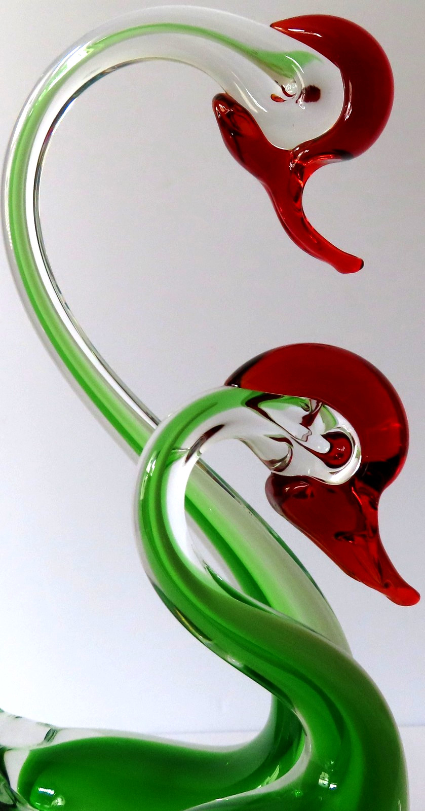 Vintage 50\'s/60\'s Murano Sommerso Glass Swan Figurine - Vintage Murano Art Glass